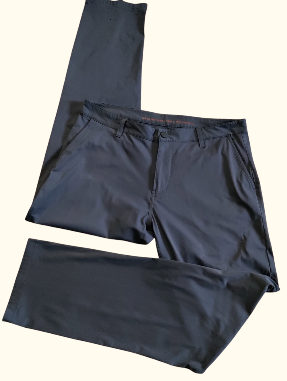 Rhone Commuter Pants Classic Performance Stretch Gray Straight Leg